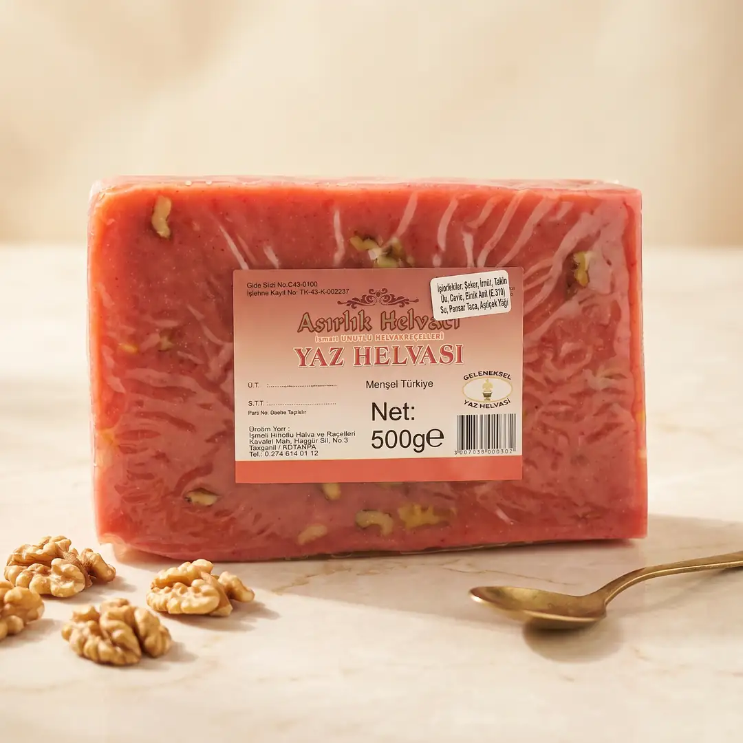 Cevizli Yaz Helvası 500g - İrmikli Geleneksel Lezzet